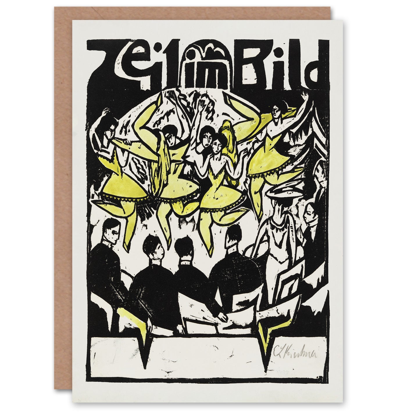 Ernst Ludwig Kirchner Art Card Dancers At The Ice Palace