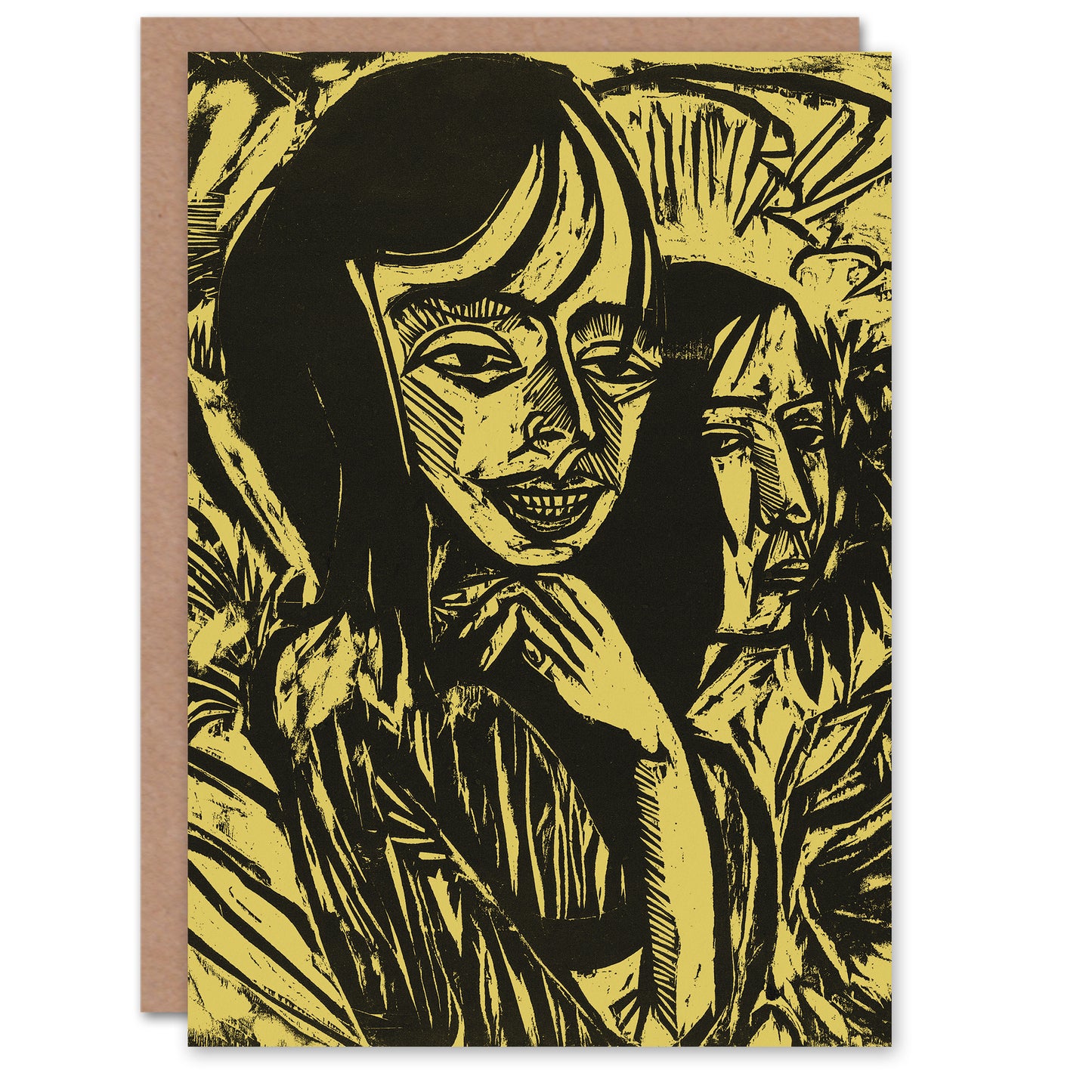 Ernst Ludwig Kirchner Art Card Fehmarn Girls Portrait