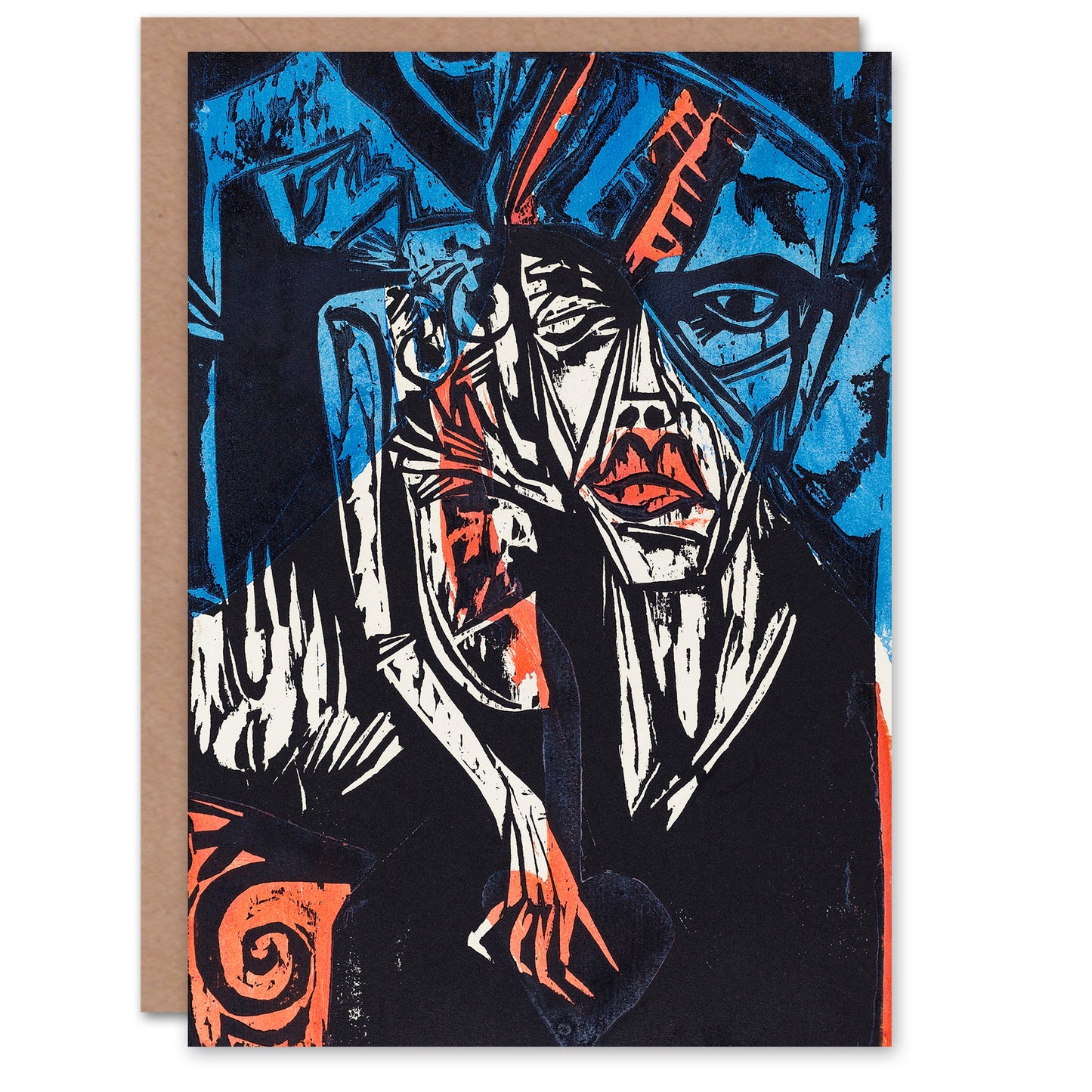 Ernst Ludwig Kirchner Art Card The Agonies of Love
