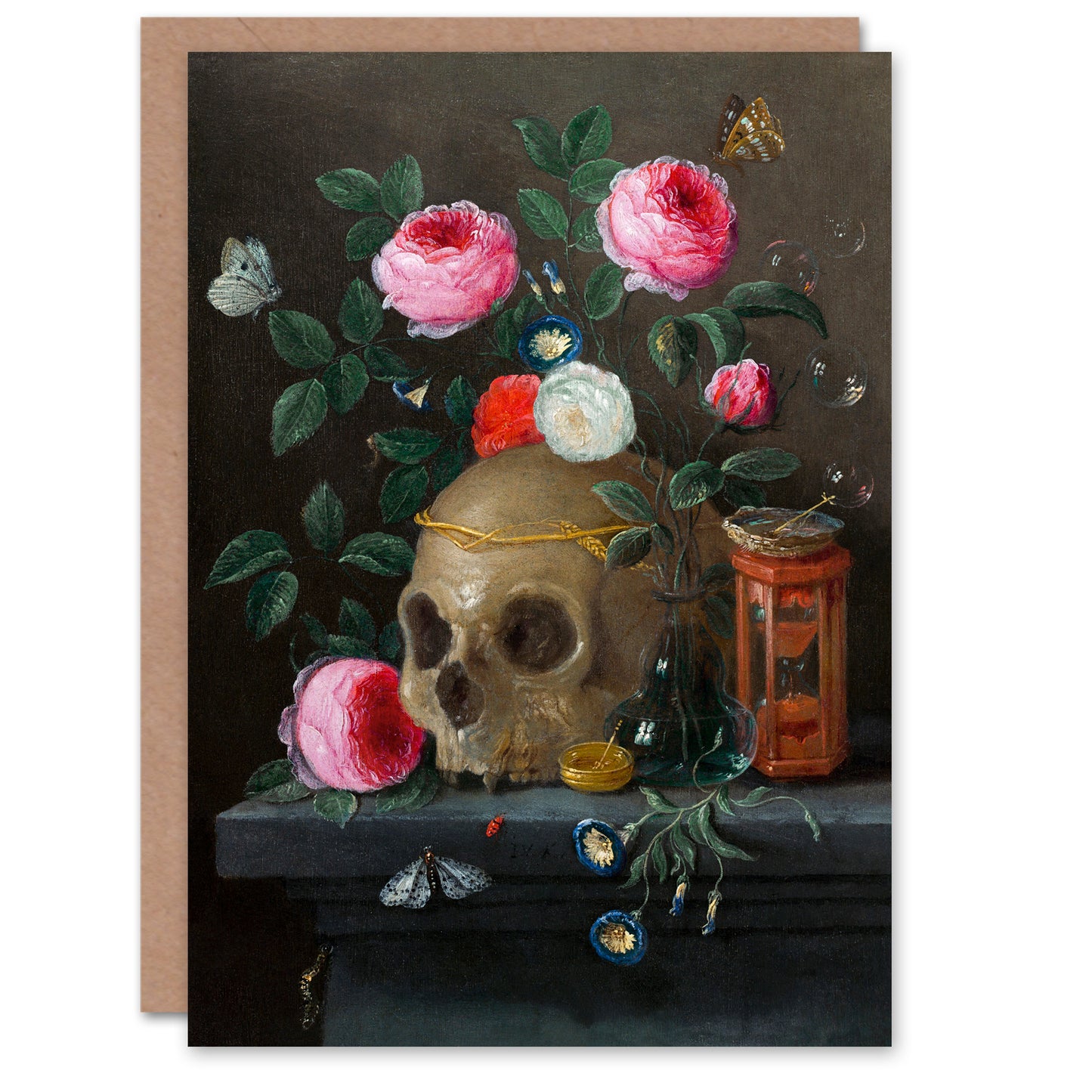 Jan van Kessel Art Card Vanitas Still Life With Skull