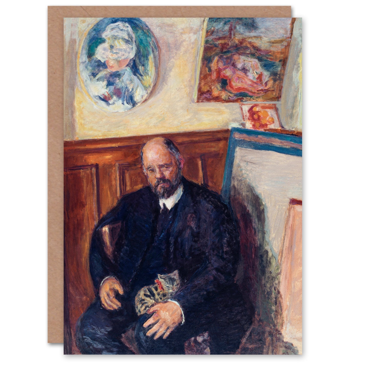 Pierre Bonnard Art Card Ambroise Vollard Portrait with a Cat