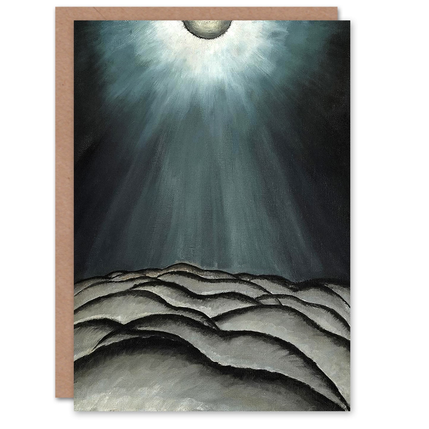 Arthur Dove Art Card Moon and Sea No II Abstract Painting