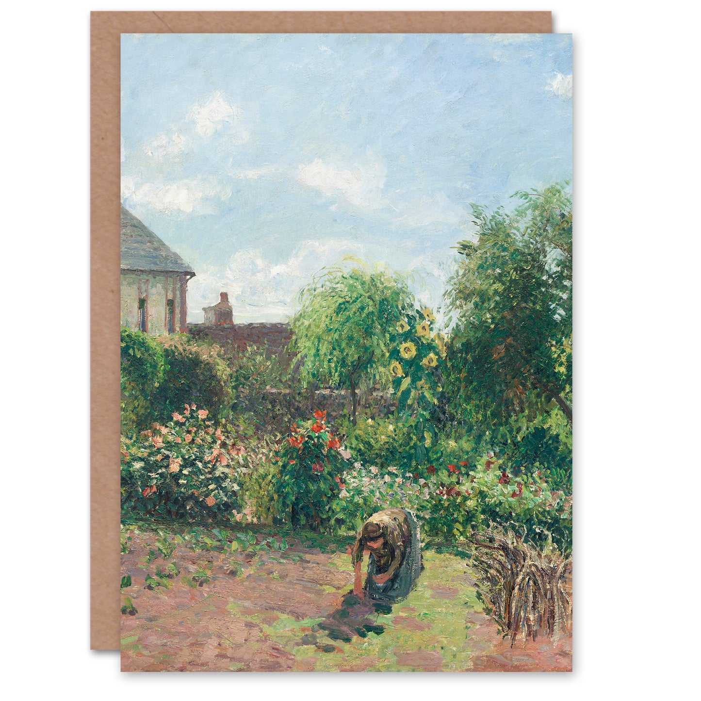 Camille Pissarro Art Card The Artists Garden at Eragny