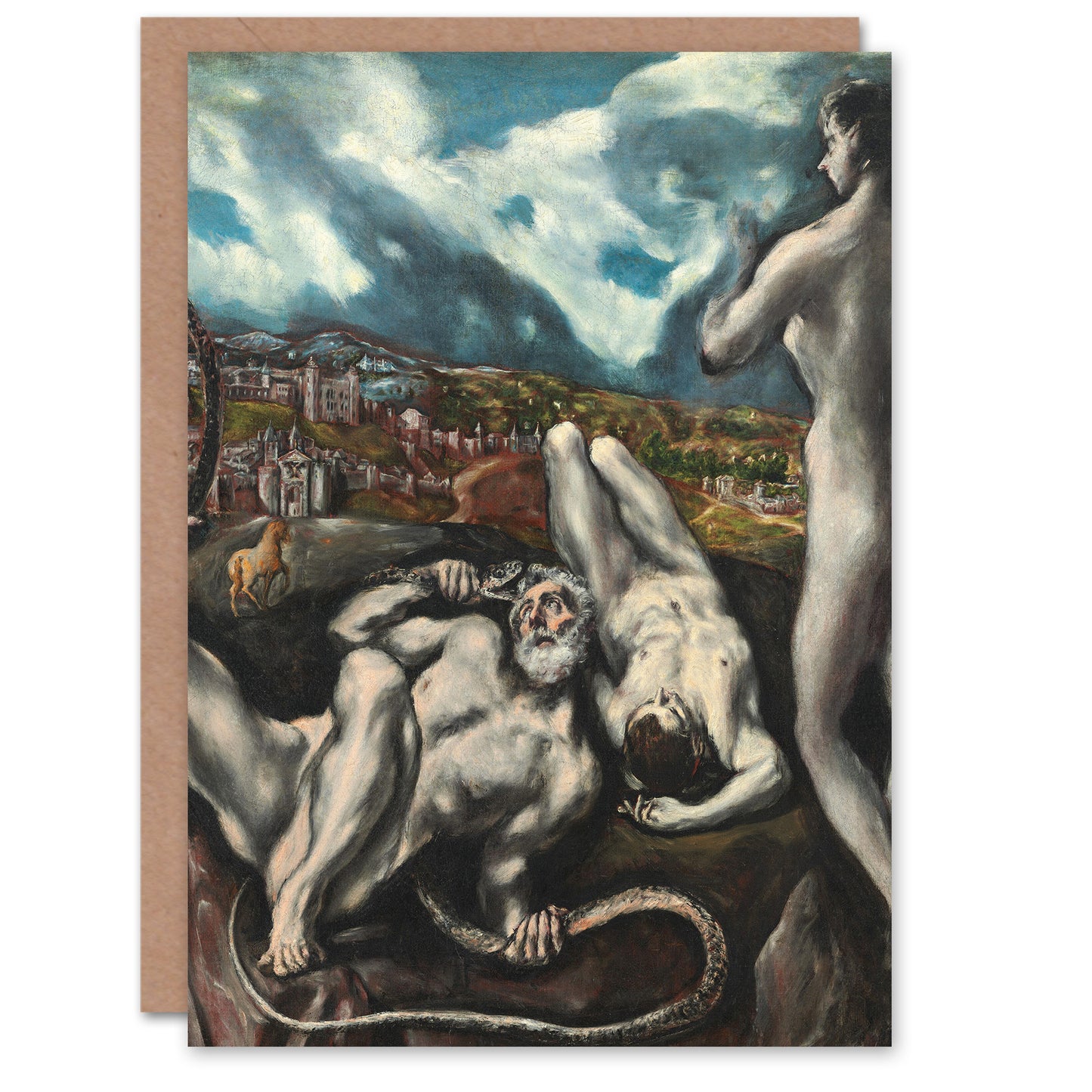 El Greco Art Card Trojan Priest Laocoon And Sea Serpents