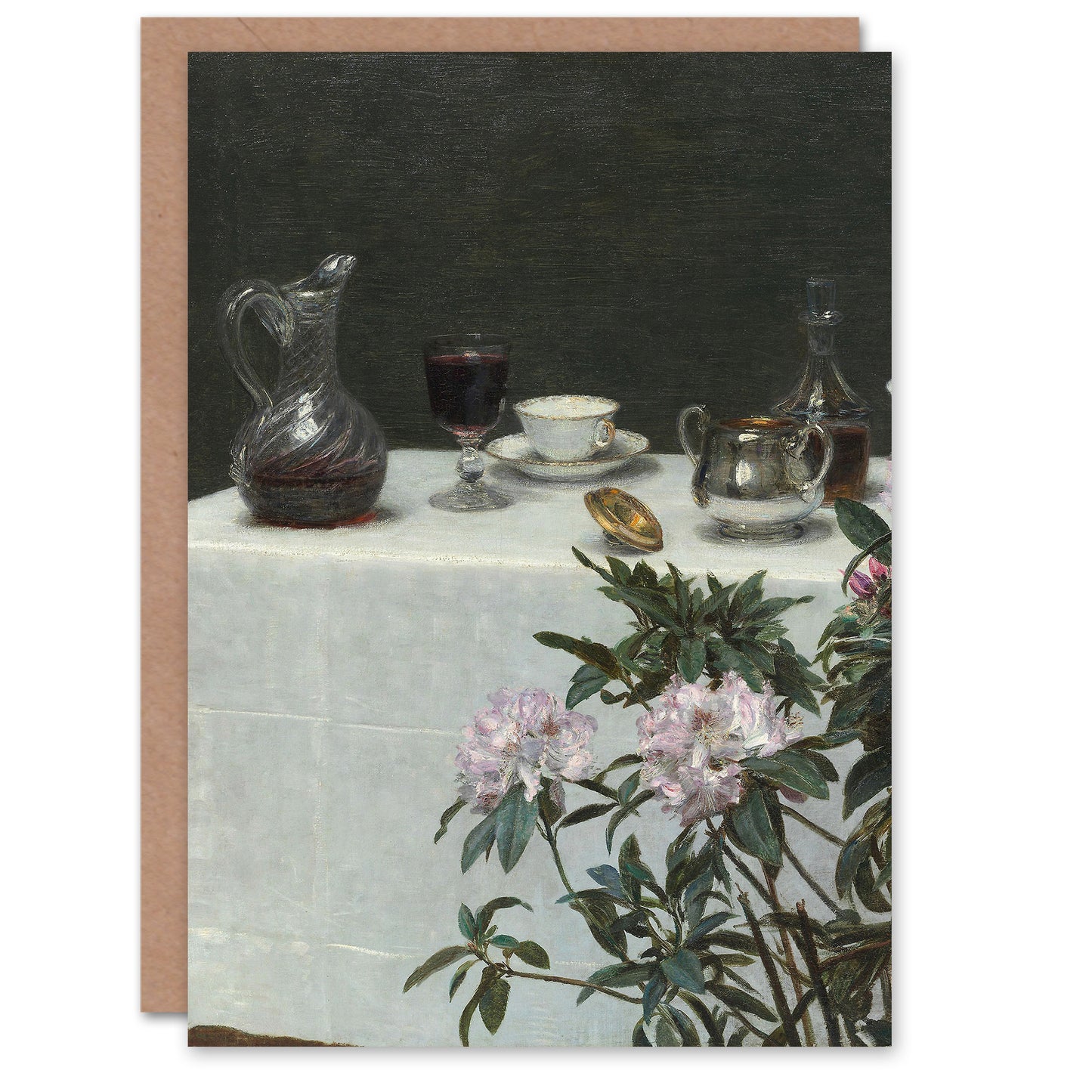 Henri Fantin Latour Art Card Still Life Corner of a Table
