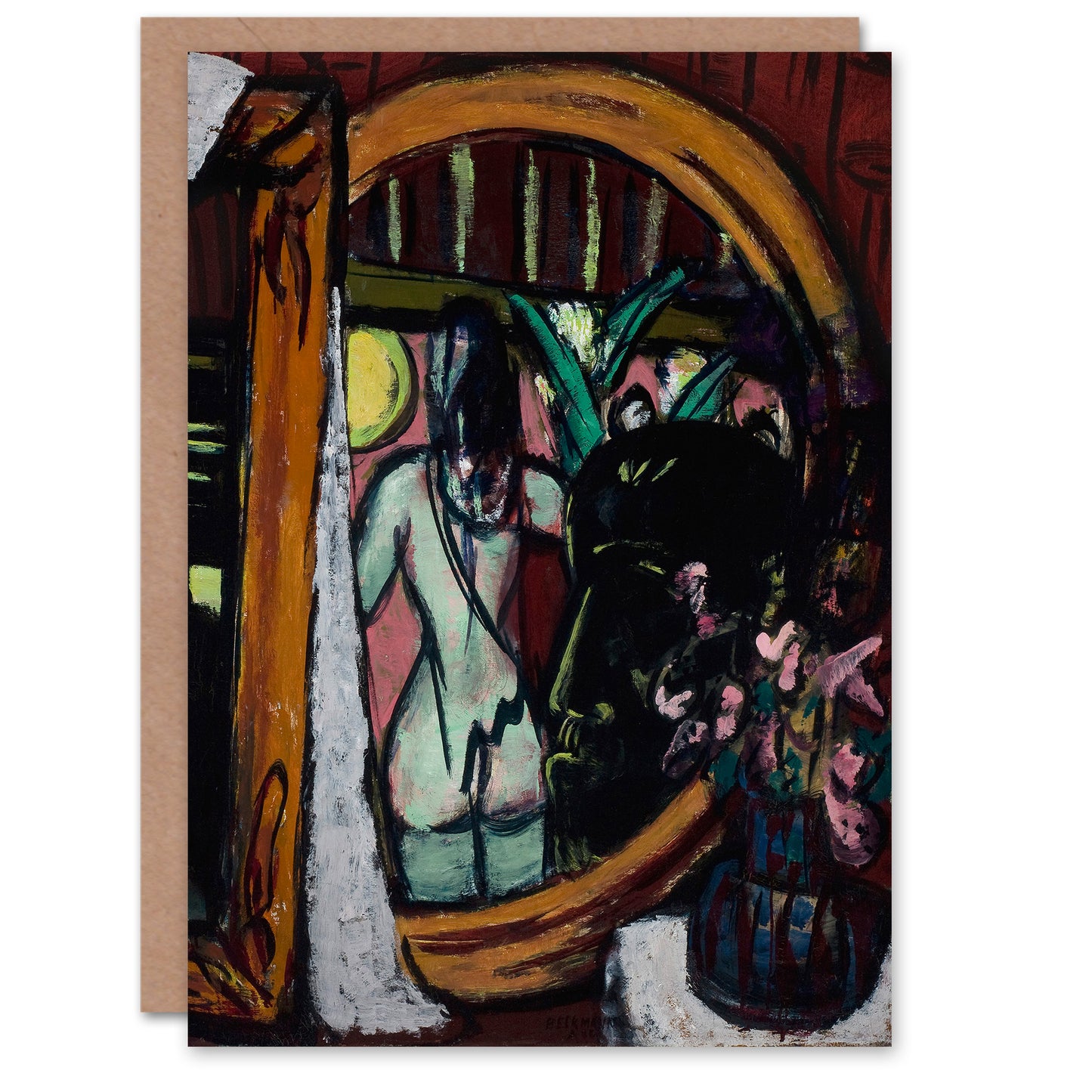 Max Beckmann Art Card Atelierecke Sculptors Studio