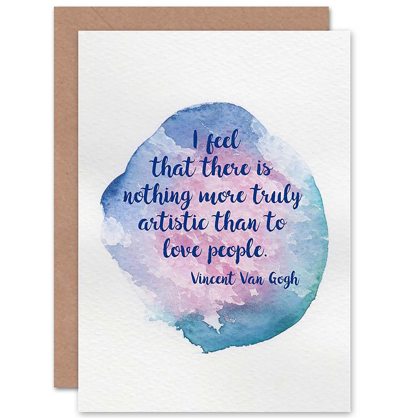 Van Gogh Quote Nothing More Artistic Than Love Greetings Card