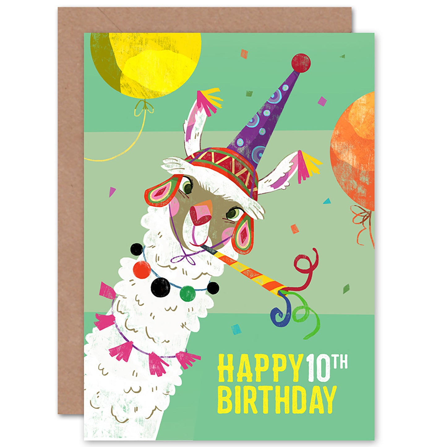 Llama Party Birthday Card