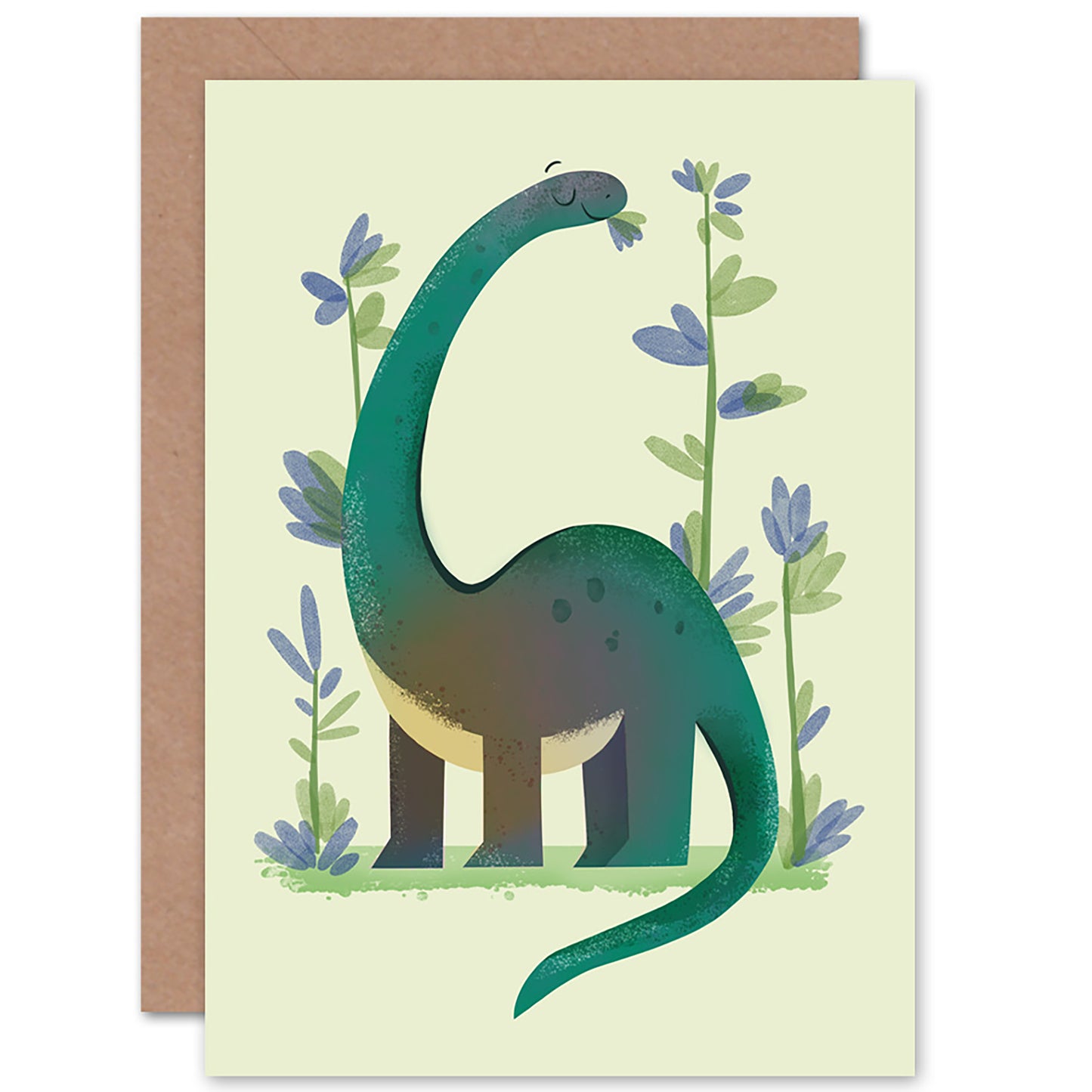 Dinosaur Apatosaurus Kids Birthday Card