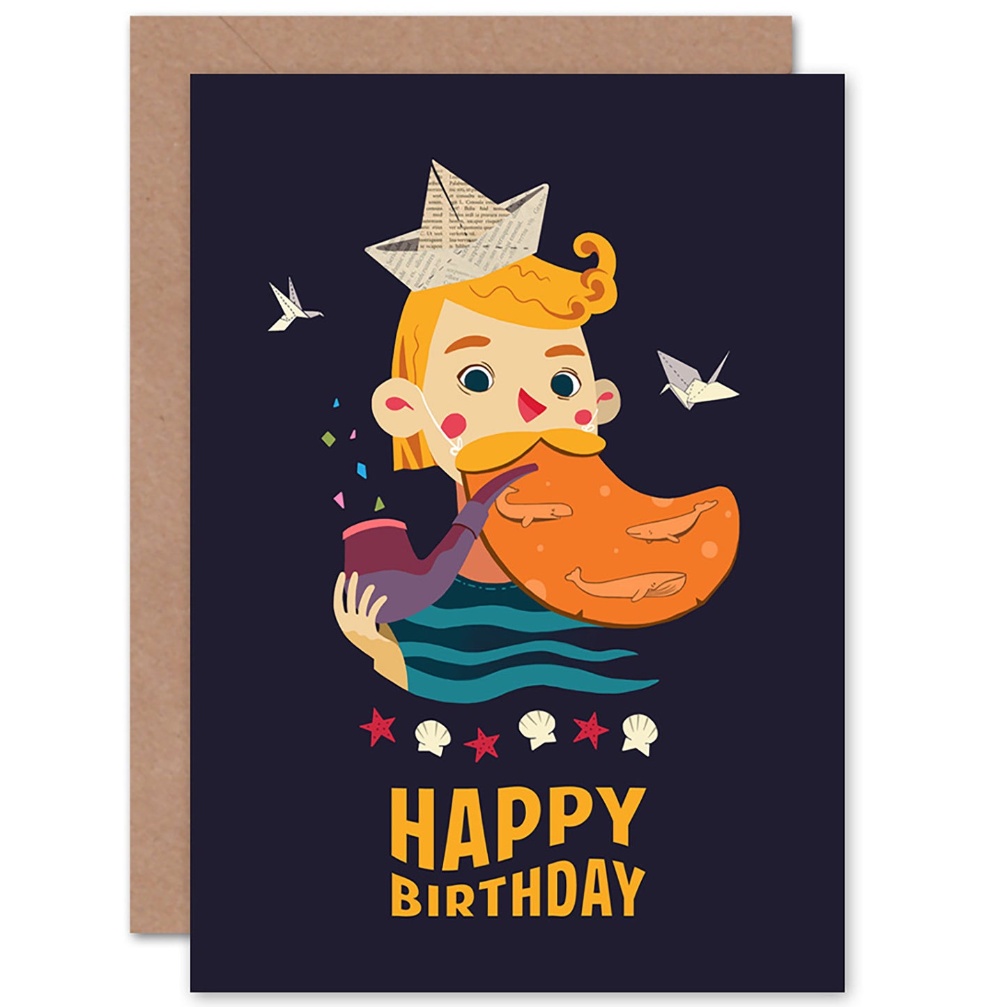 Sailor Boy Cartoon Nautical Birthday Card