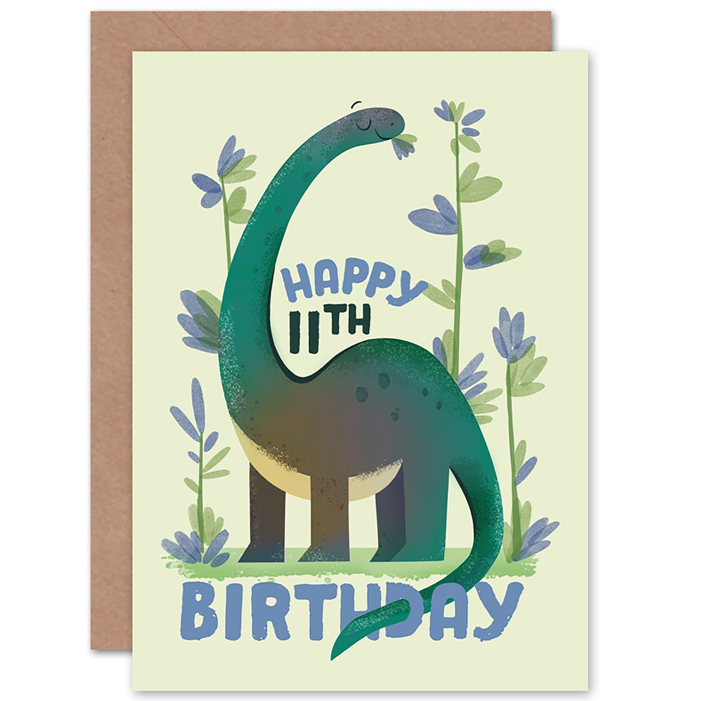 Dinosaur Apatosaurus Birthday Card