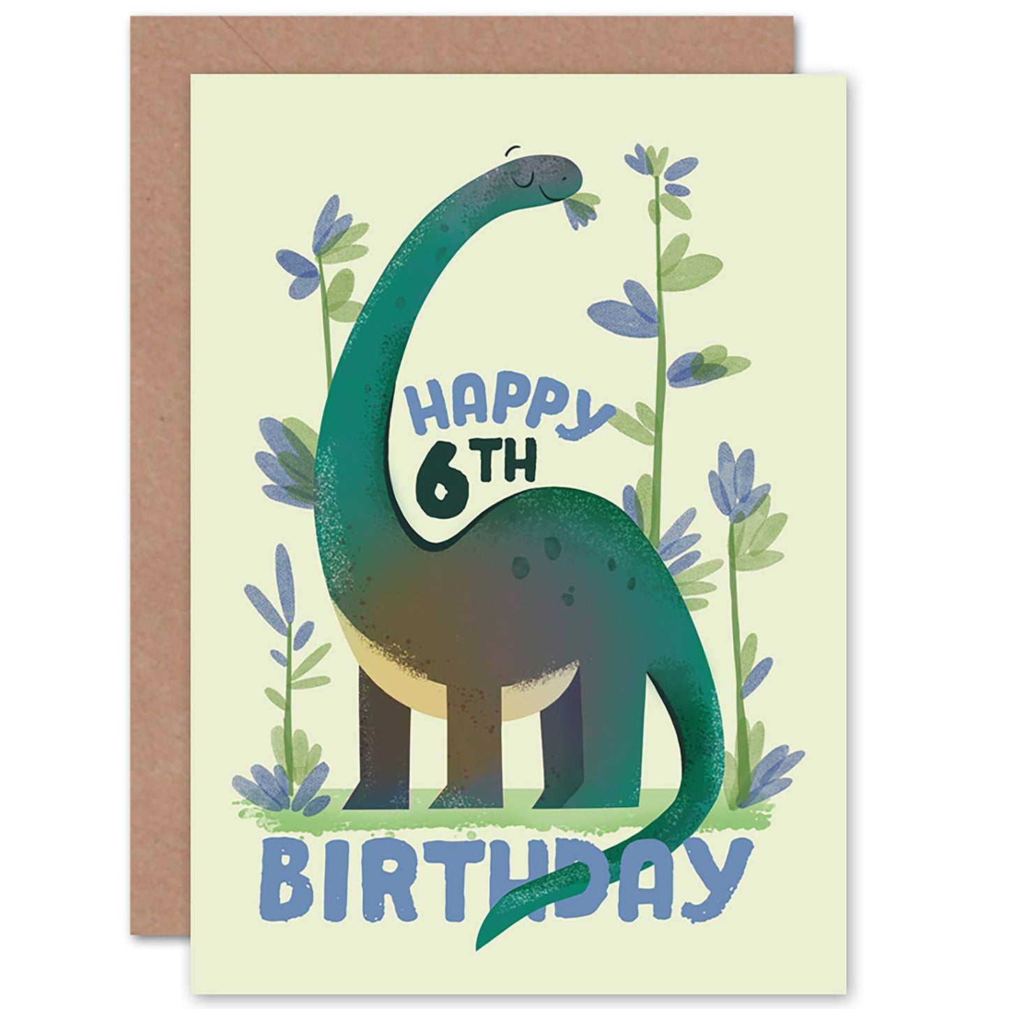 Dinosaur Apatosaurus Birthday Card