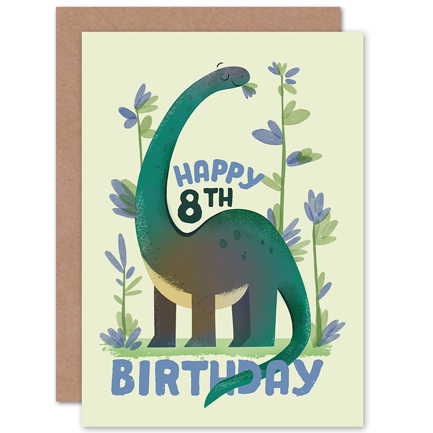 Dinosaur Apatosaurus Birthday Card
