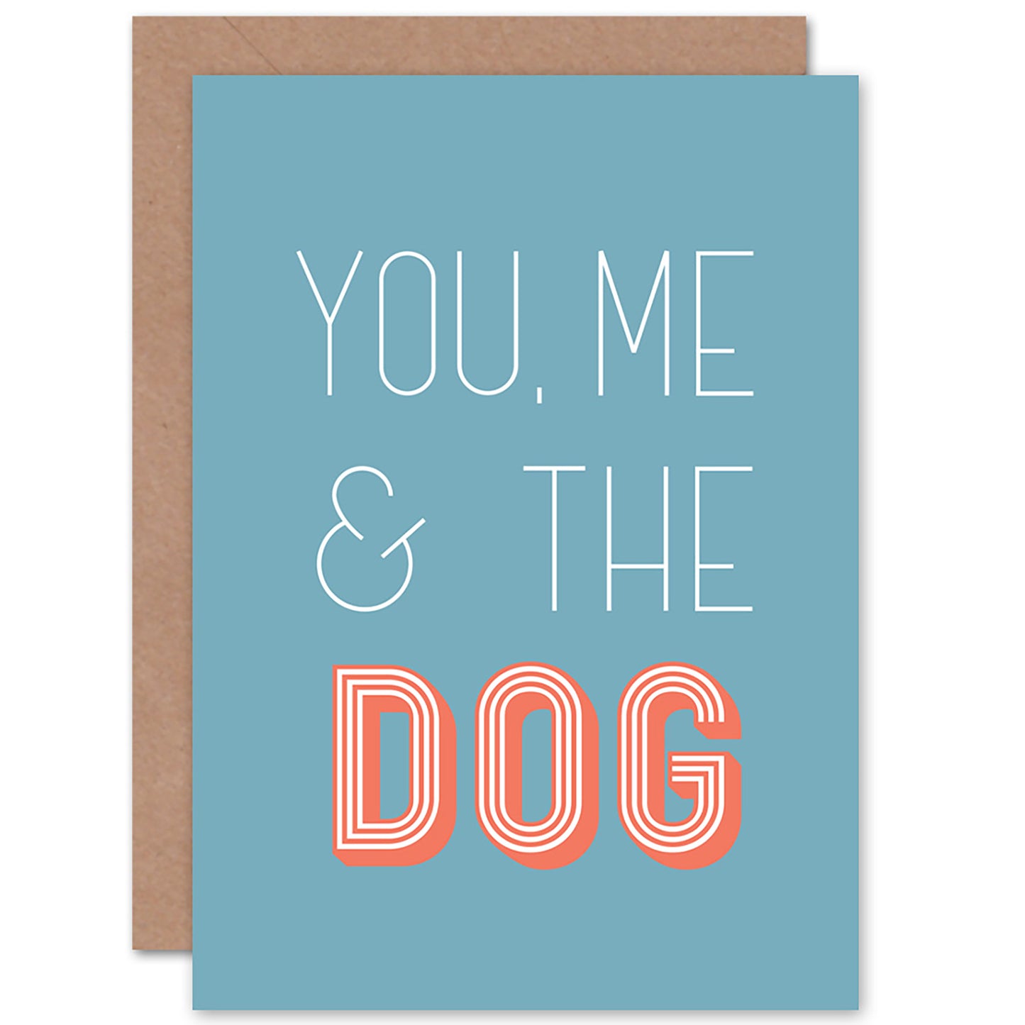 You Me Dog Partner Anniversary Love Romantic Card