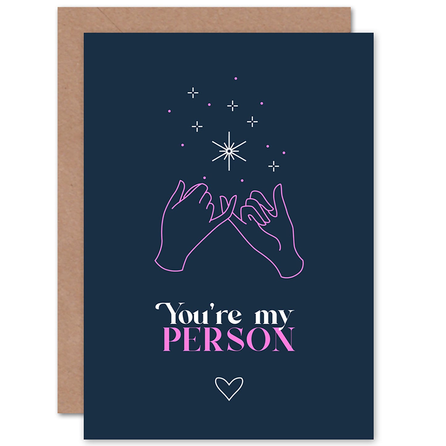 Hand Line You Are My Person Friendship Card