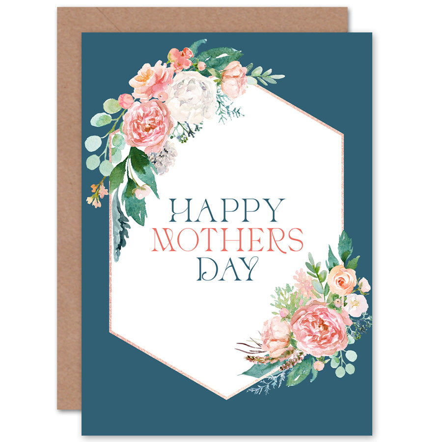 Watercolour Flower Fancy Mother's day Card