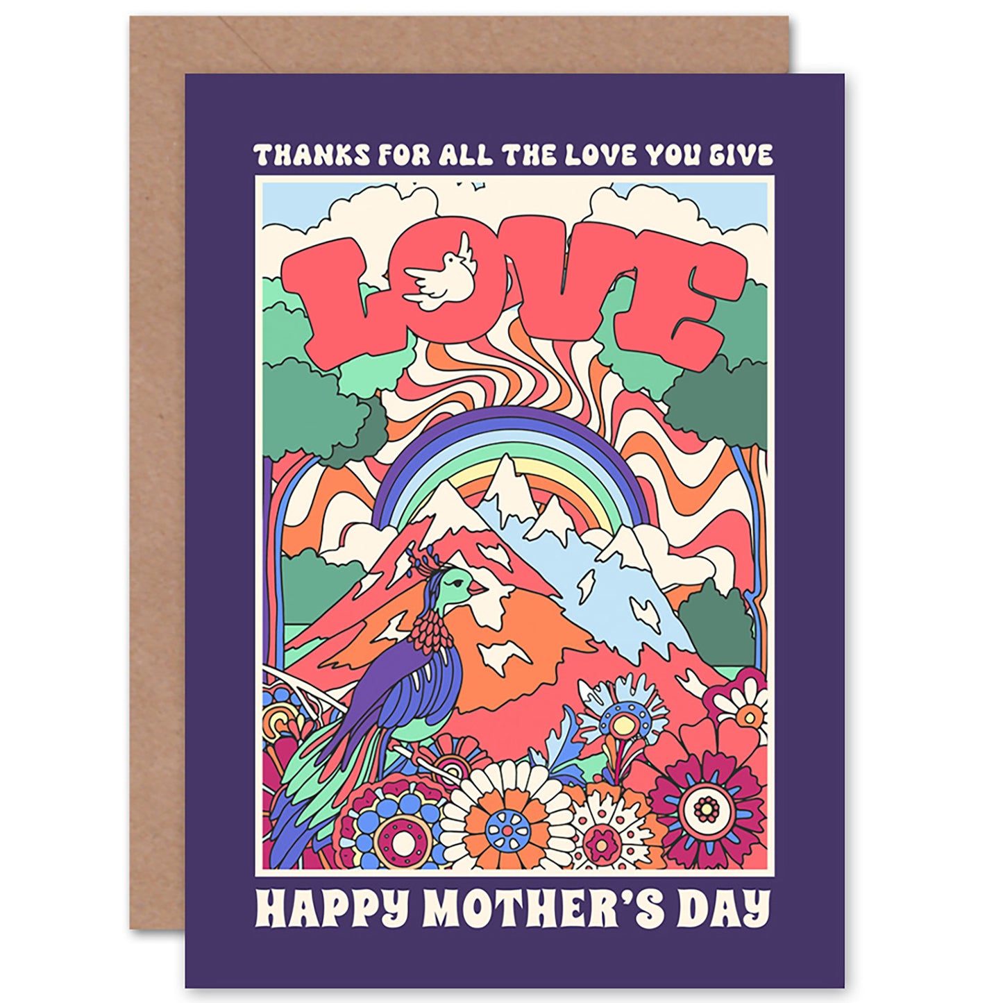 Thanks Love You Give Mothers Day Mother's day Card
