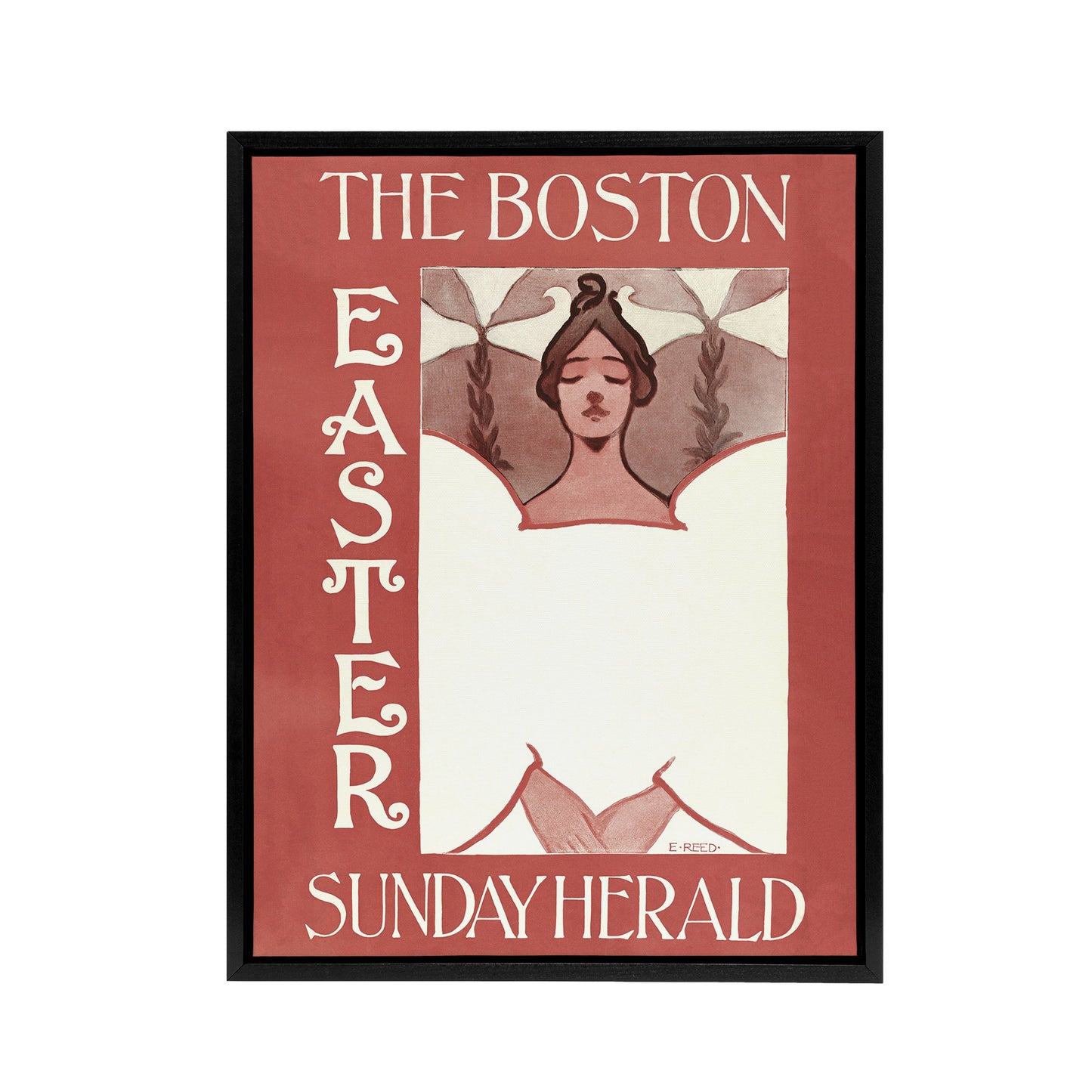 Herald Easter Cover Art Nouveau Framed Canvas Wall Art Print Ethel Reed