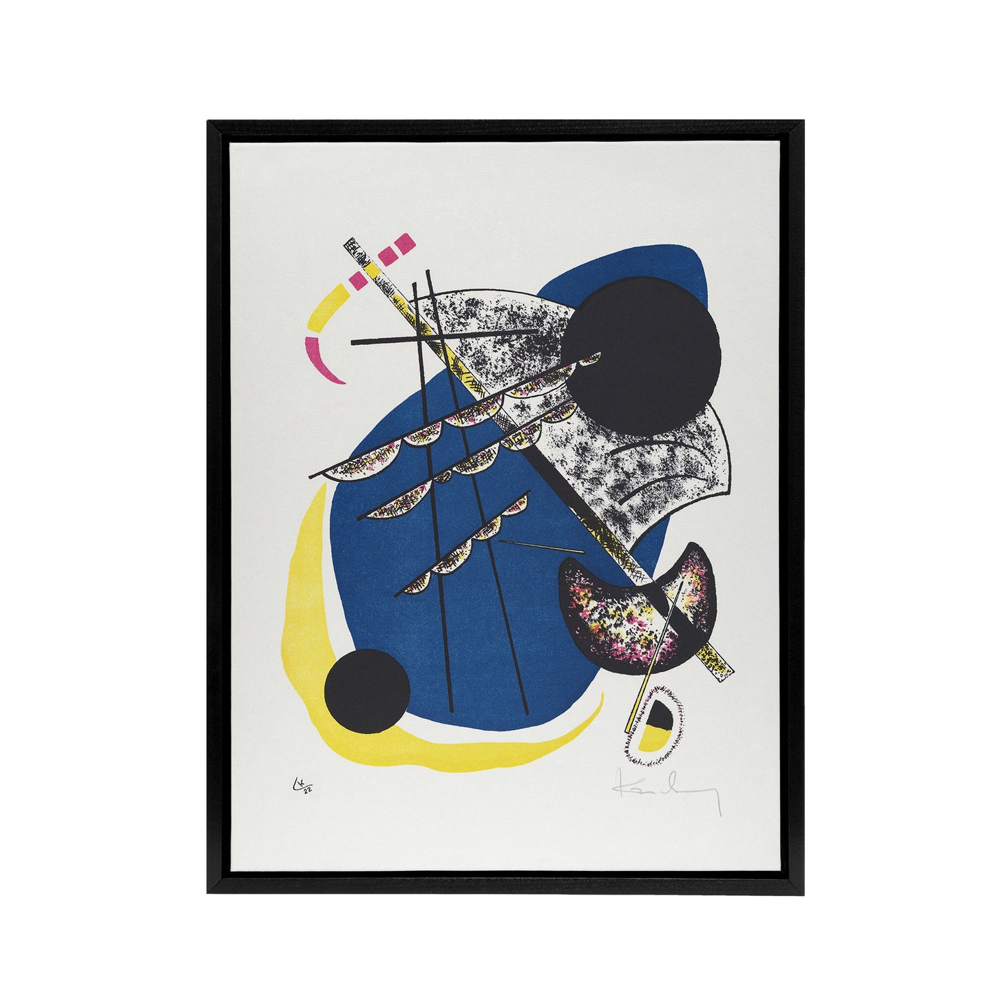 Small Worlds II Abstract Painting Kandinsky Framed Canvas Wall Art Print