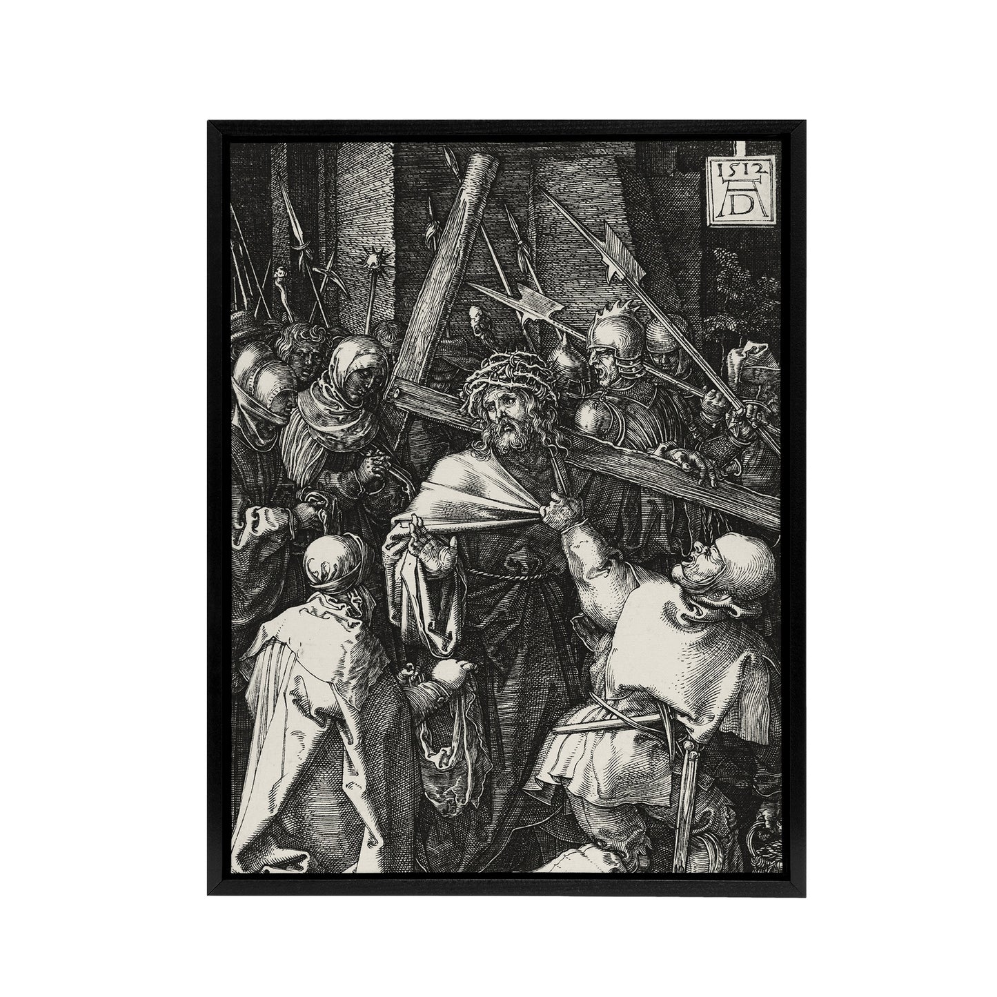 Bearing of the Cross Albrecht Durer Framed Canvas Wall Art Print