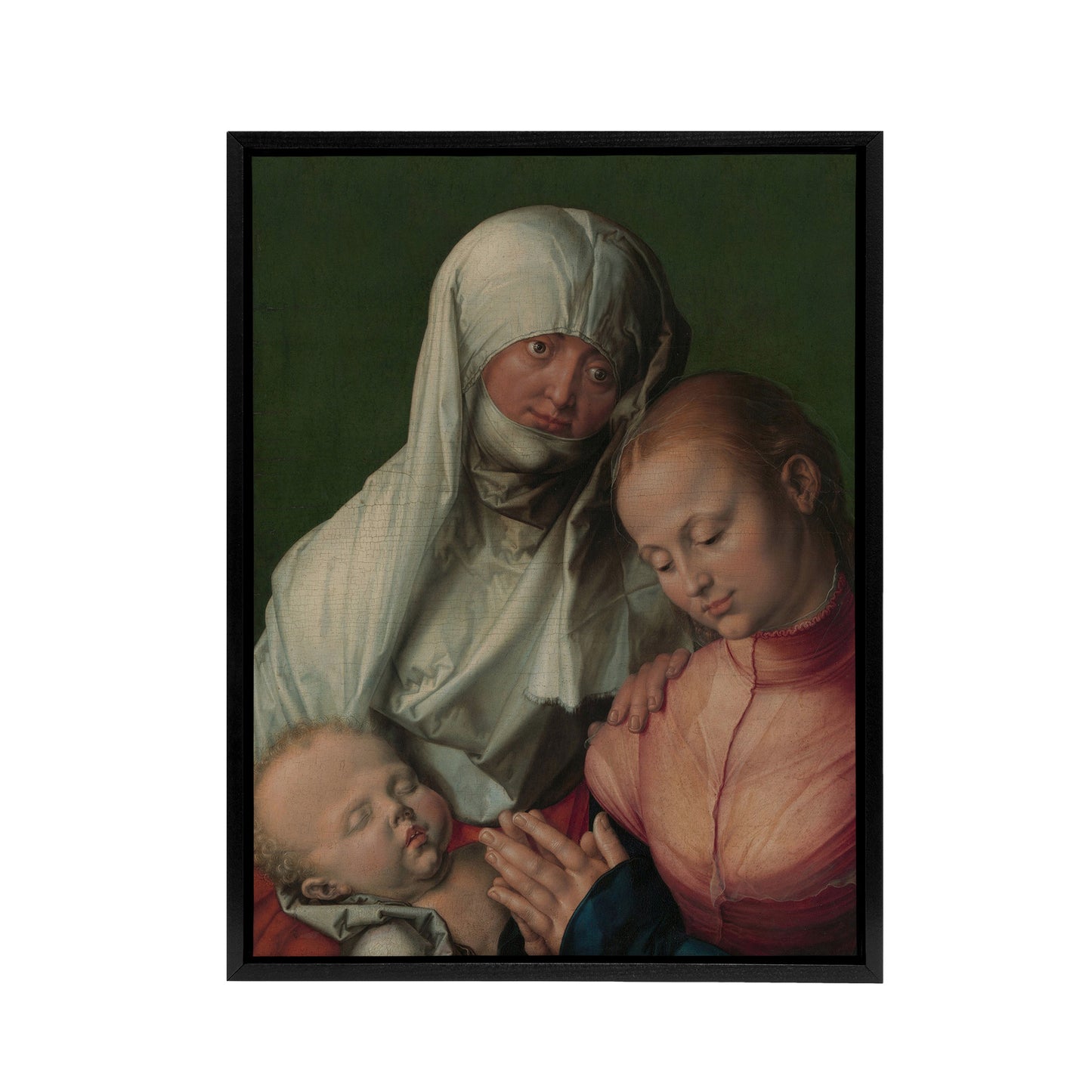 Virgin and Child with Saint Anne Durer Framed Canvas Wall Art Print