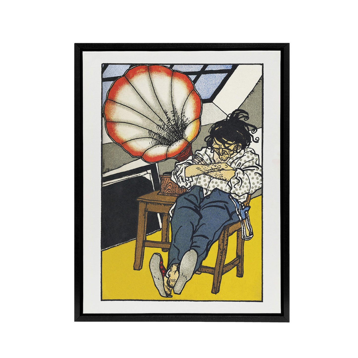 A Beethoven Music Enthusiast Moriz Jung Framed Canvas Wall Art Print