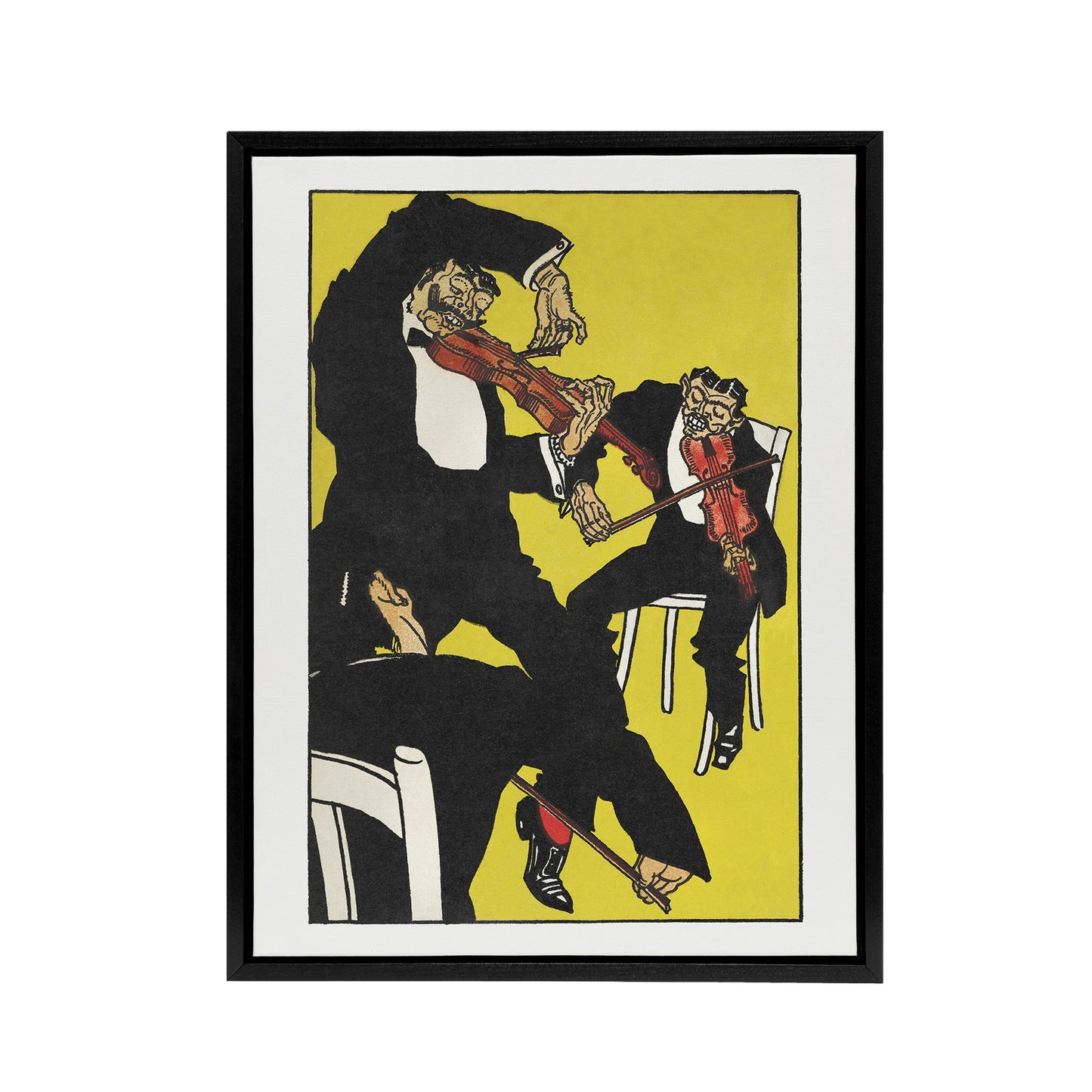 Musicians Between 3 and 4 in the Morning Jung Framed Canvas Wall Art Print