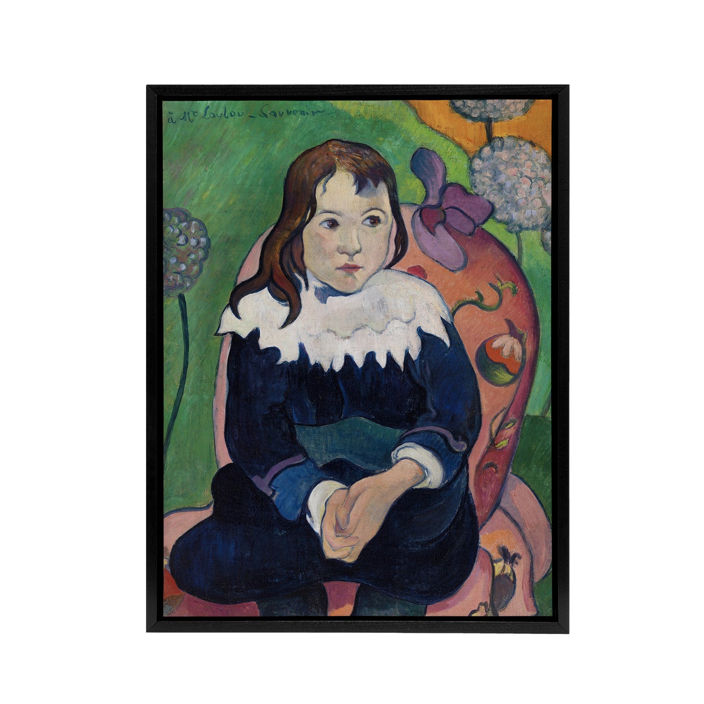 Mr Loulou Colourful Portrait Paul Gauguin Framed Canvas Wall Art Print