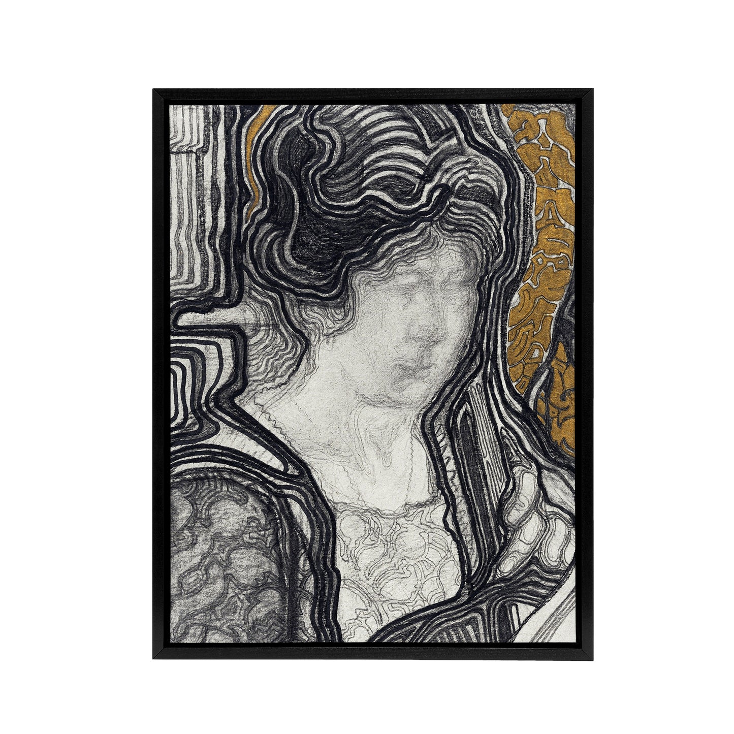 Woman Portrait Playing Cello Reijer Stolk Framed Canvas Wall Art Print