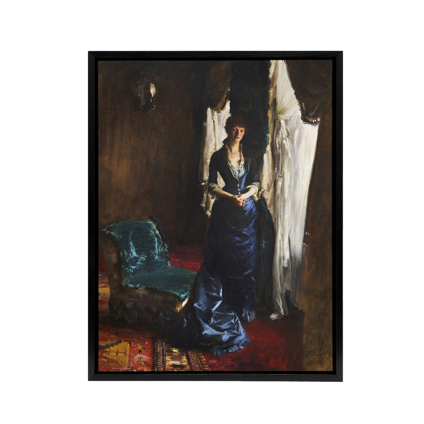 Madame Paul Escudier Portrait Sargent Framed Canvas Wall Art Print