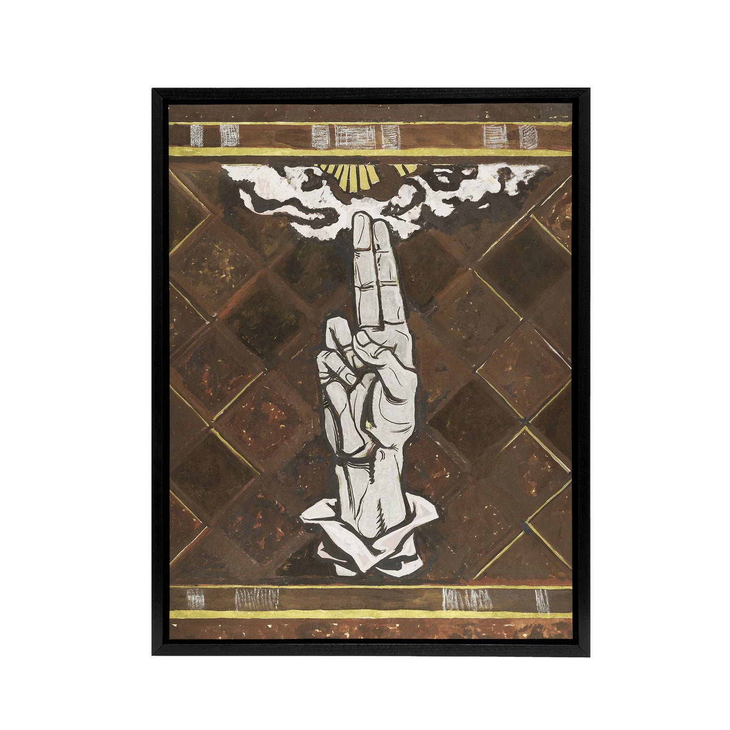 Ulcerated Hand Painting Richard Roland Holst Framed Canvas Wall Art Print