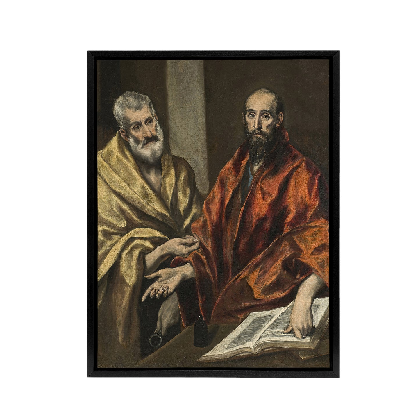 Portrait of Saint Peter and Saint Paul El Greco Framed Canvas Wall Art