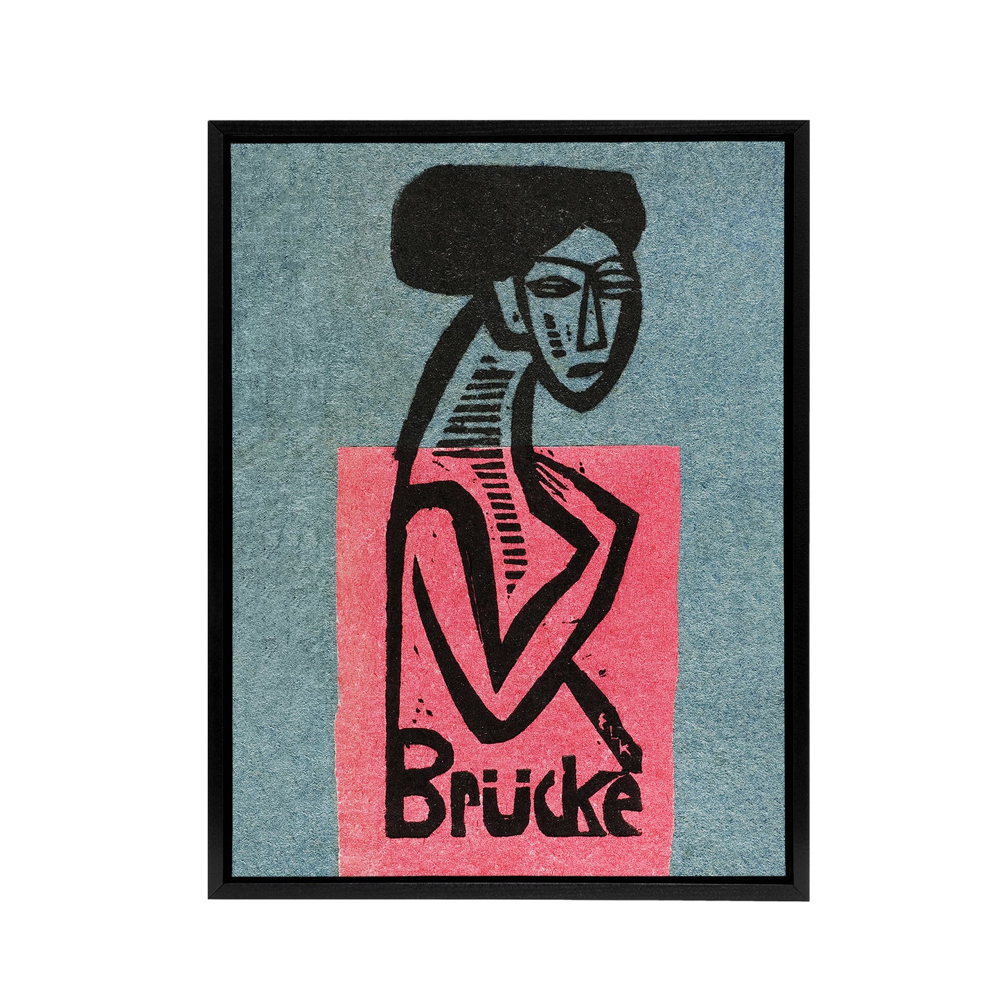 Die Brucke Artist Group Exhibition Kirchner Black Framed Canvas Wall Art