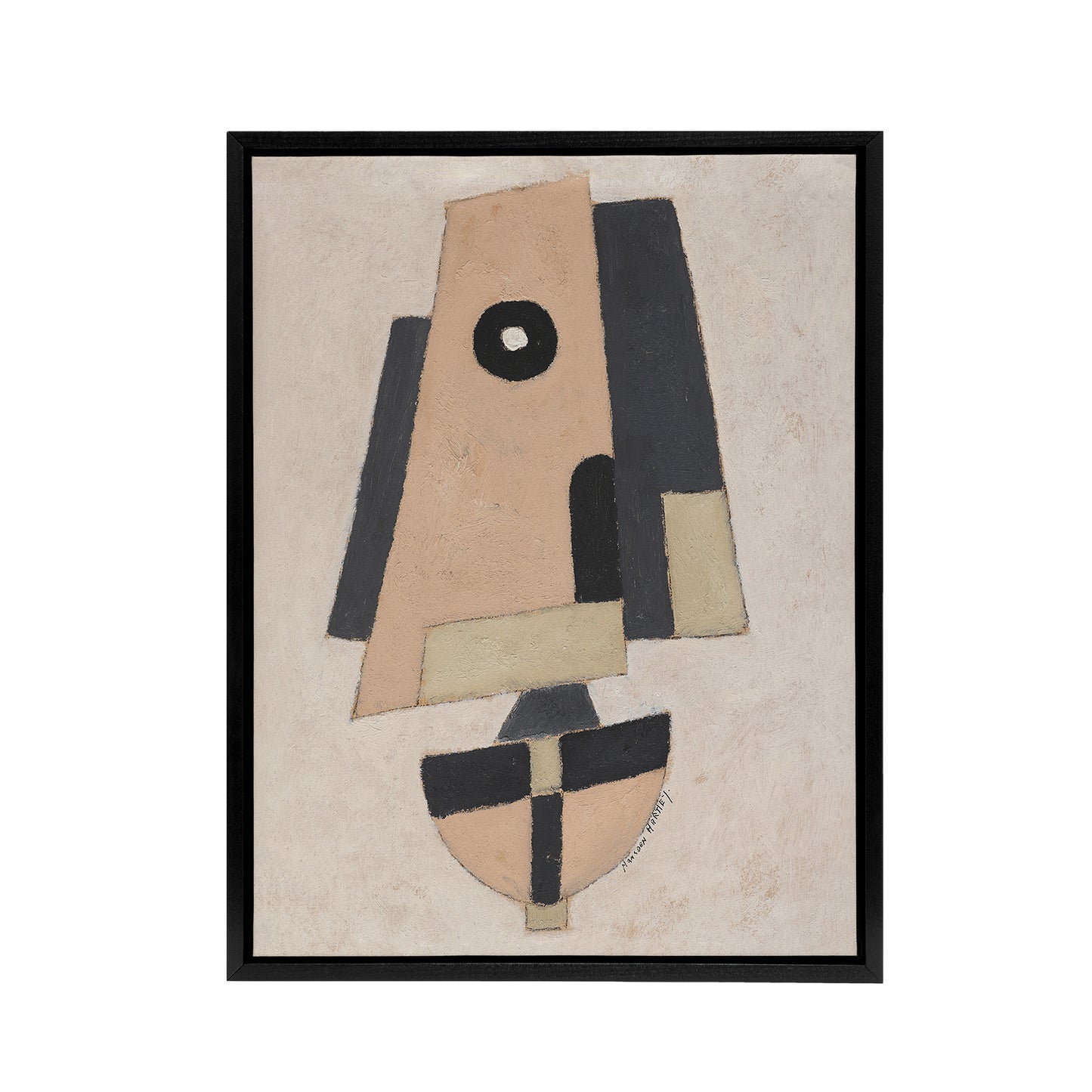 Movement Bermuda Abstract Painting Hartley Black Framed Canvas Wall Art