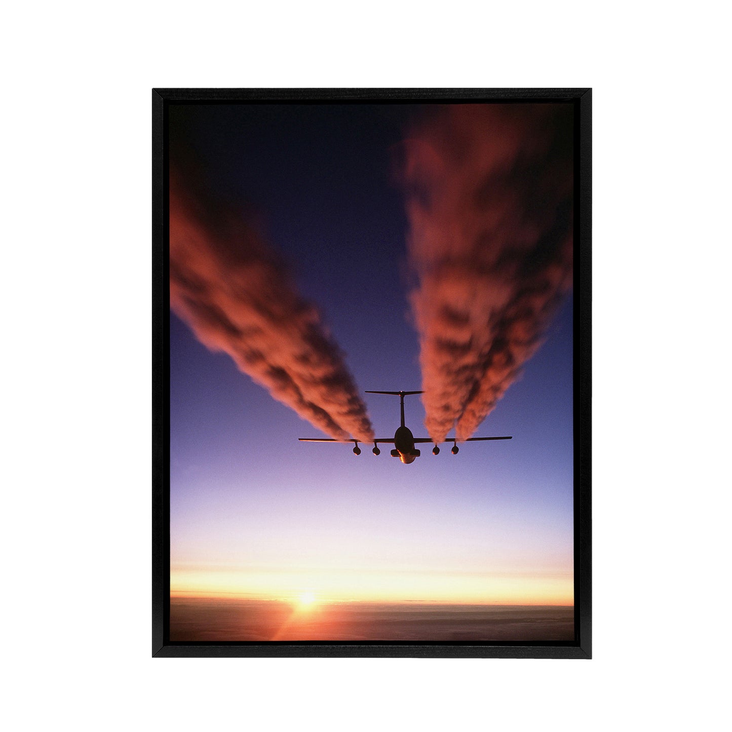 US Military USAF C 141 Starlifter Aircraft Black Framed Canvas Art Print