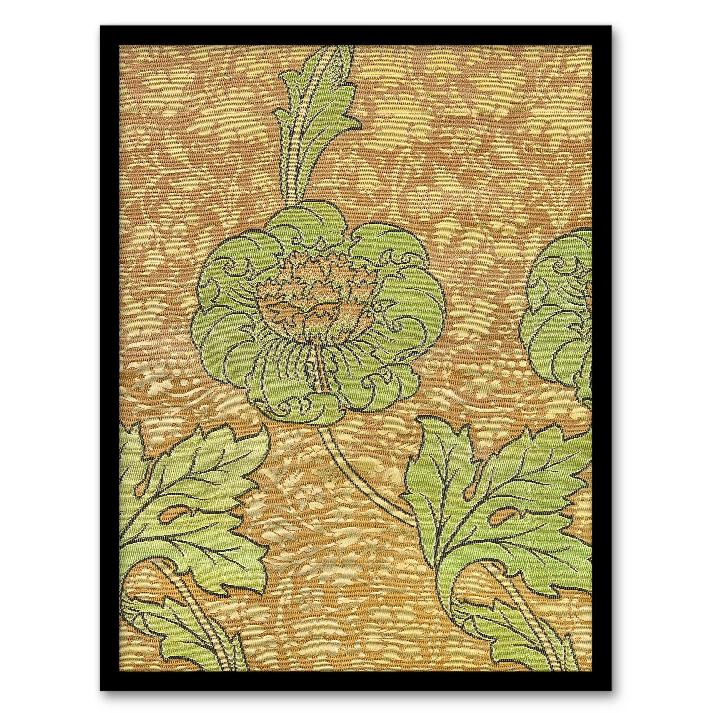 William Morris Framed Wall Art Print Flower Bloom Textile Detail Home Décor