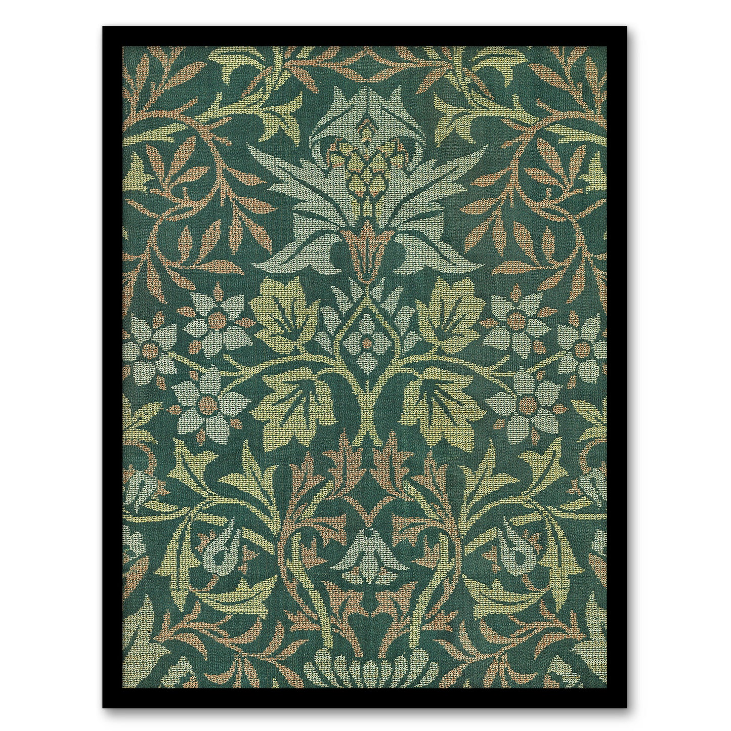 William Morris Framed Wall Art Print Flower Garden Textile Detail Home Décor