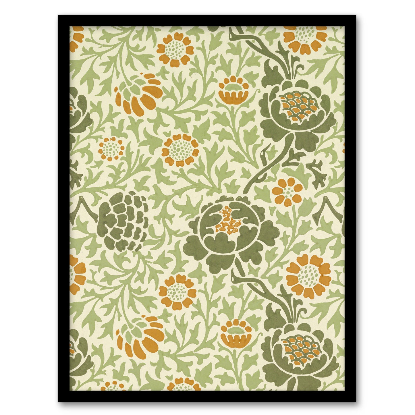 William Morris Framed Wall Art Print Grafton 1883 Floral Motif Home Décor