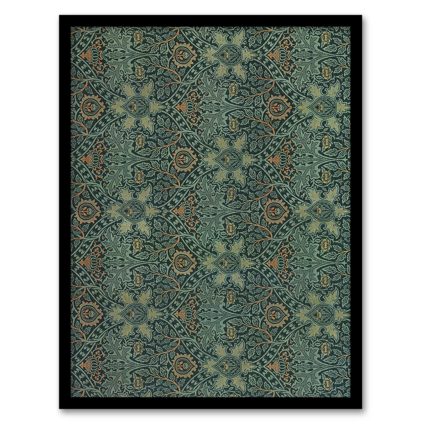William Morris Framed Wall Art Ispahan Pattern Arabesque Textile Home Décor