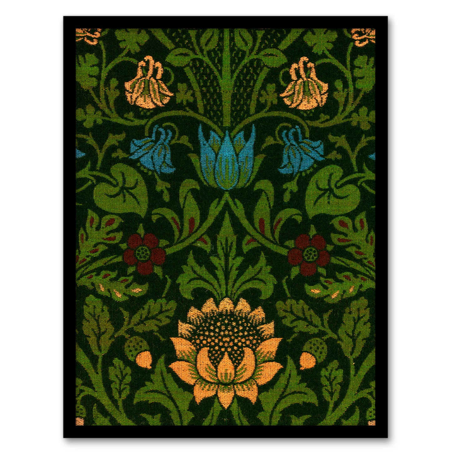 William Morris Framed Wall Art Print Violet Columbine Flower Detail Home Décor