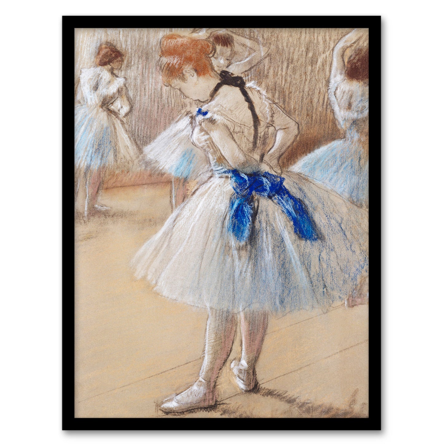 Edgar Degas Framed Wall Art Print Dancer Ballerina Pastel Drawing Home Décor