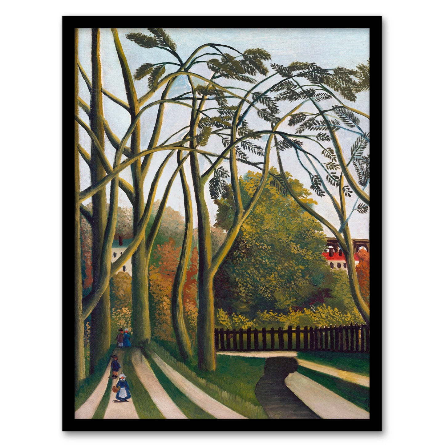 Henri Rousseau Framed Wall Art Print The Banks of the Bievre Home Décor