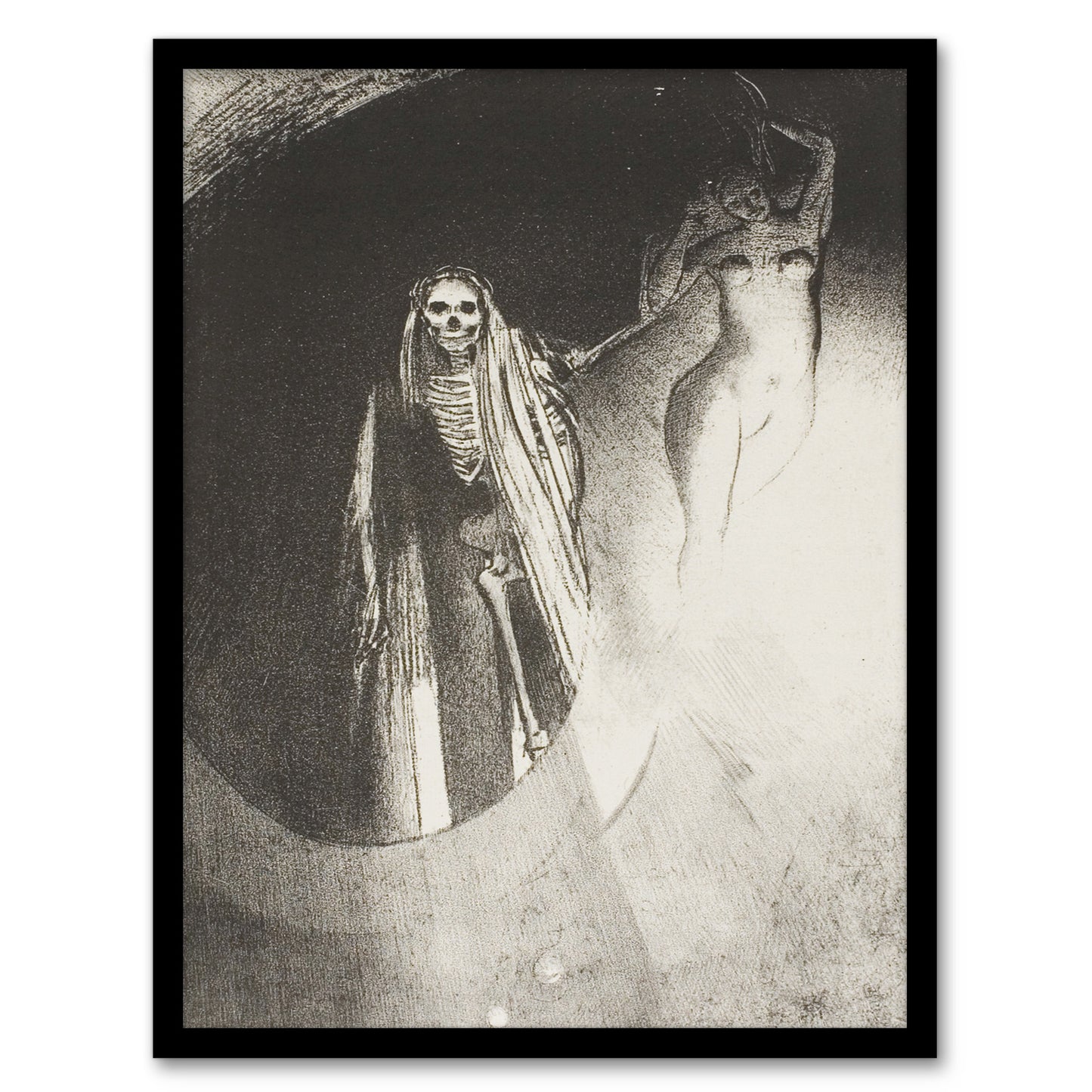 Odilon Redon Framed Wall Art Print Death Let Us Embrace Each Other Home Décor
