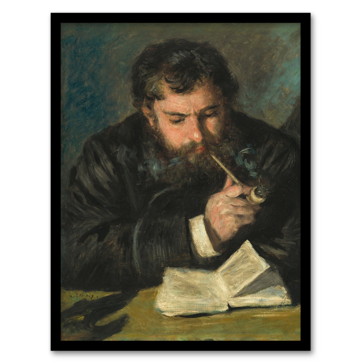 Pierre Auguste Renoir Framed Wall Art Print Claude Monet Portrait Home Décor