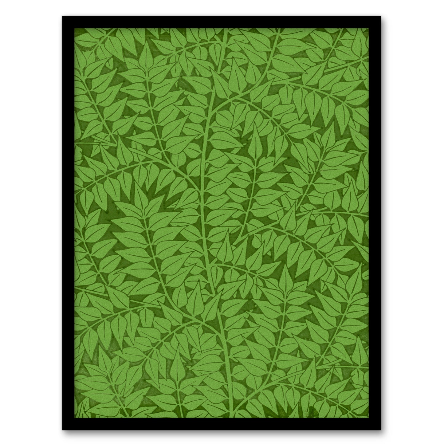 William Morris Framed Wall Art Print Leafy Branch Green Pattern Home Décor