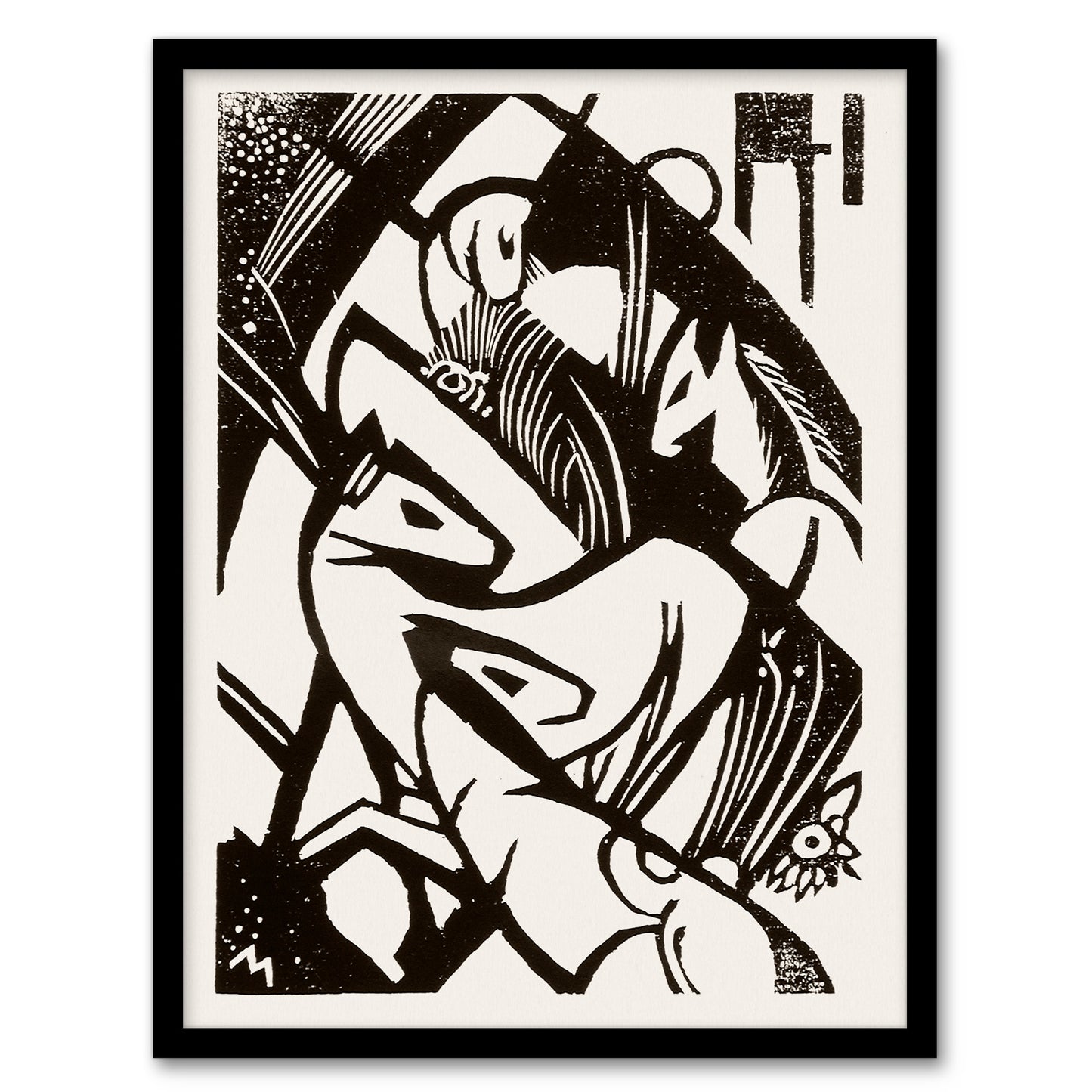 Franz Marc Framed Wall Art Print Horses 1912 Abstract Painting Home Décor