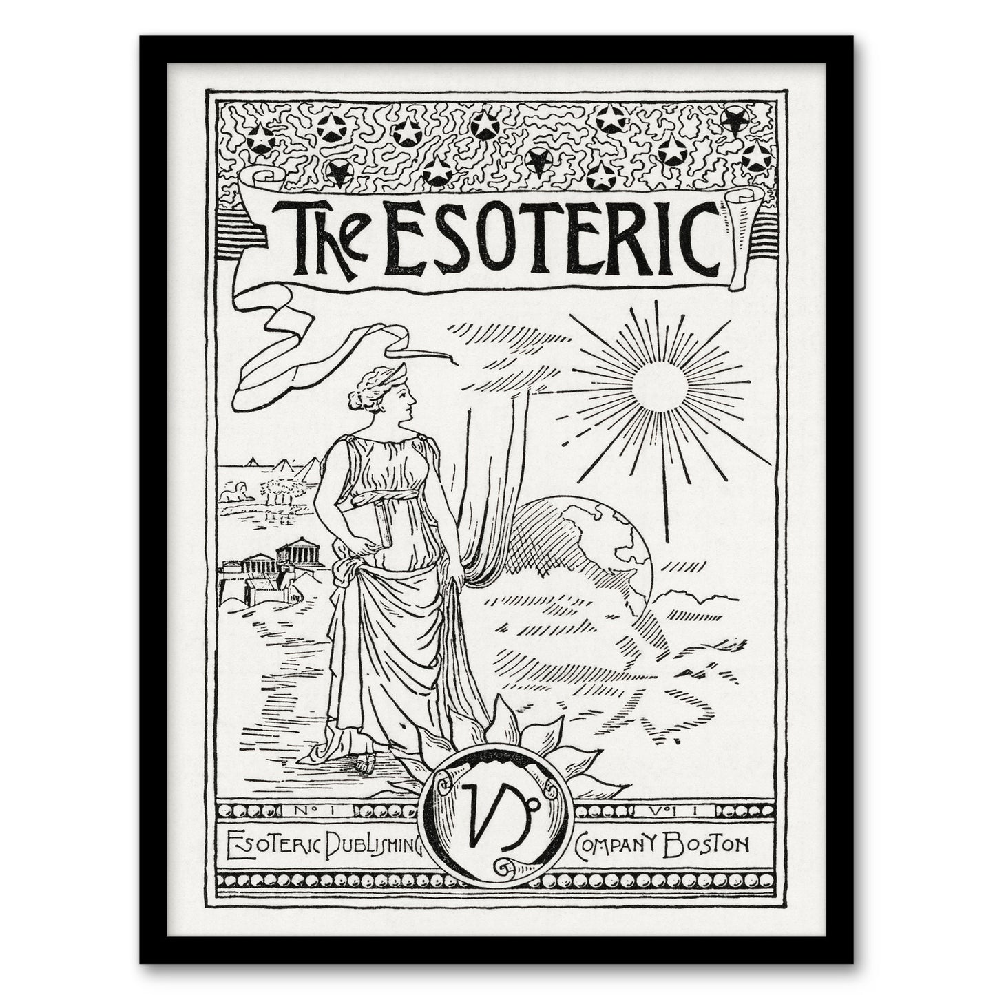 Hiram Erastus Butler Framed Wall Art Print The Esoteric Journal Cover Home Décor
