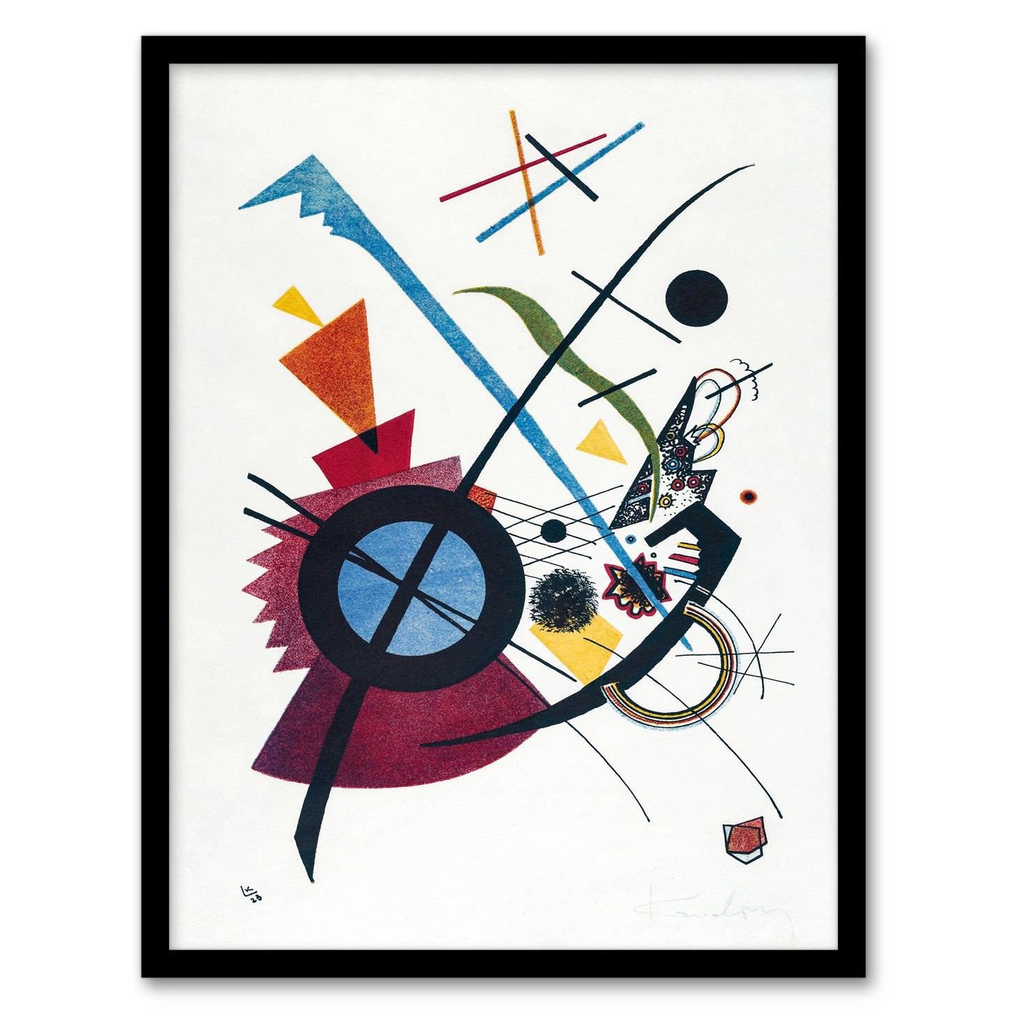Wassily Kandinsky Framed Wall Art Print Violet Abstract Painting Home Décor