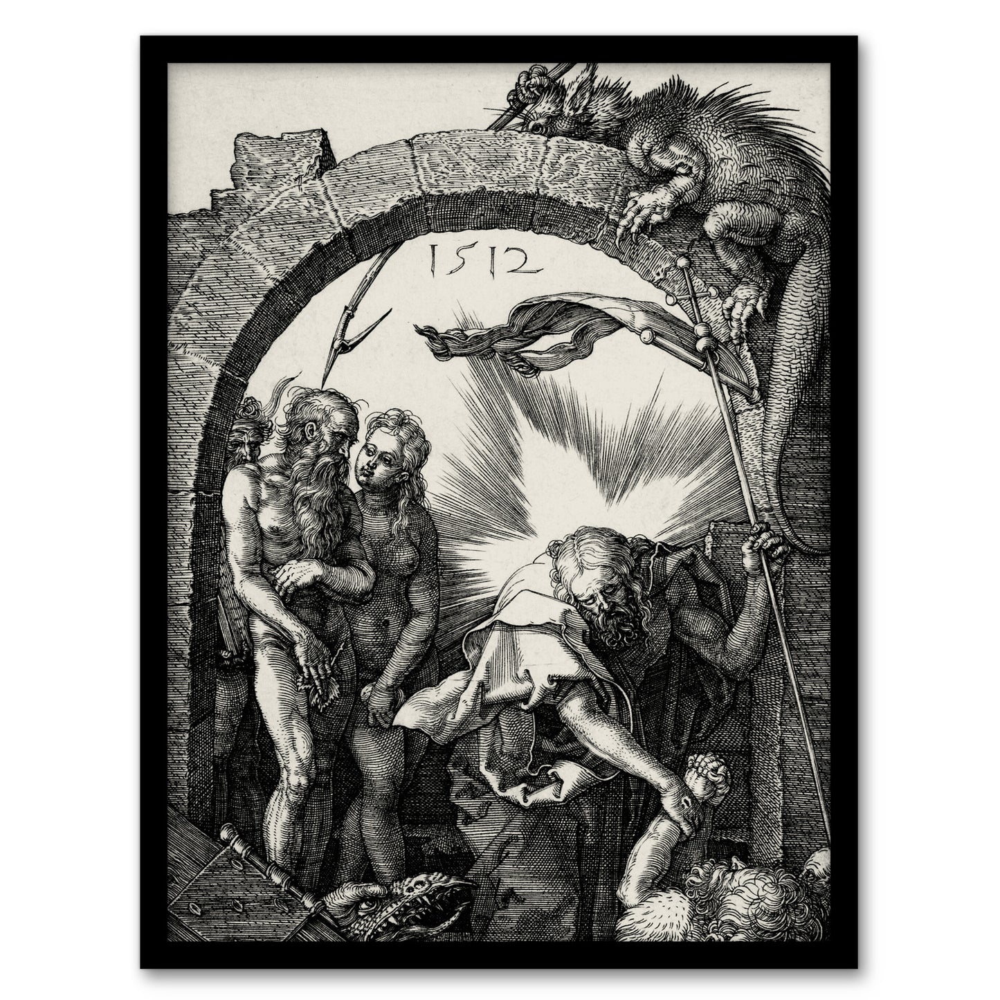 Albrecht Durer Harrowing of Hell Christ in Limbo Framed Wall Art Print