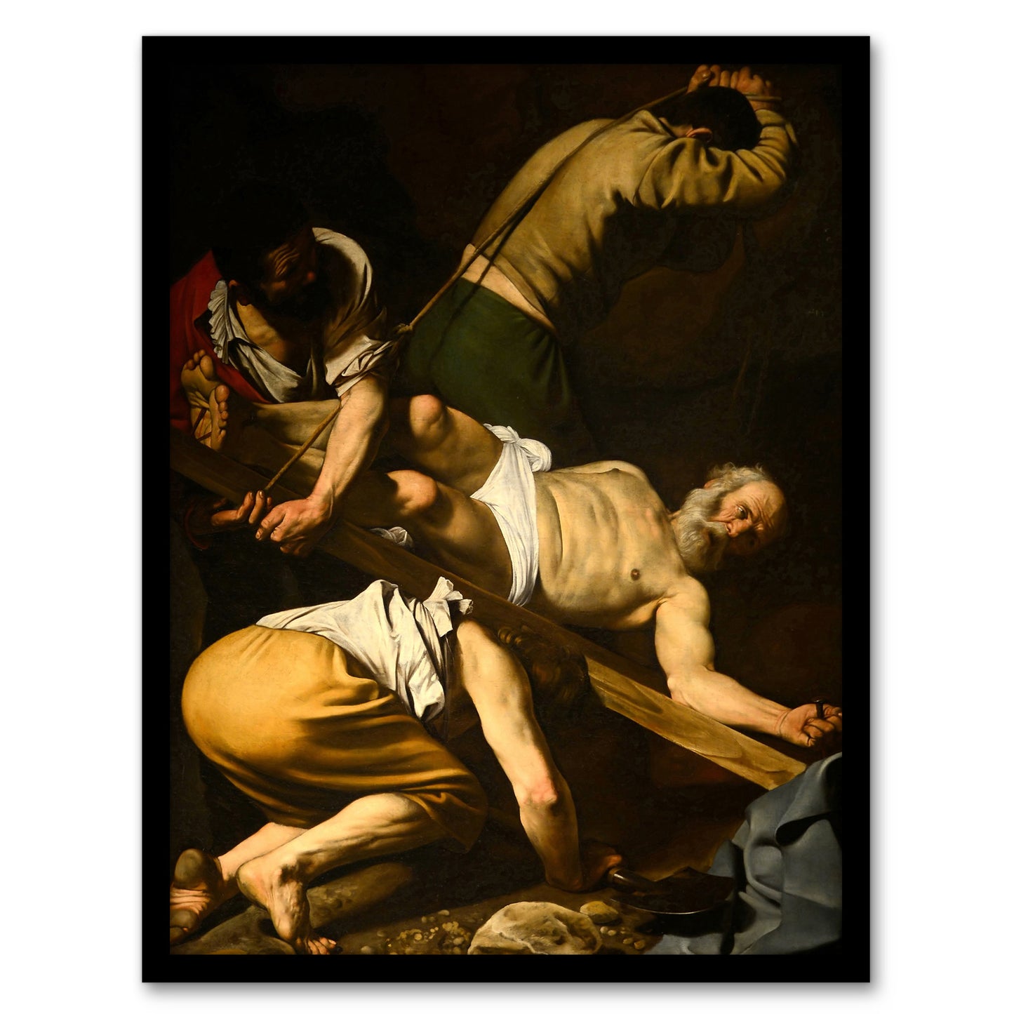 Caravaggio Crucifixion of Saint Peter Oil Painting Framed Wall Art Print